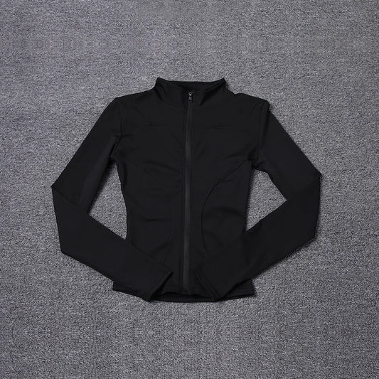 Women's Long Sleeve Sport Jacket - Workout Coat for Gym Training and Yoga Sportswear